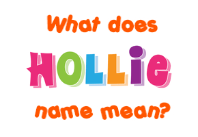 Meaning of Hollie Name