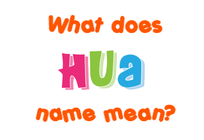 Meaning of Hua Name