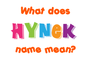Meaning of Hynek Name