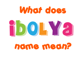 Meaning of Ibolya Name