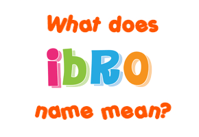 Meaning of Ibro Name