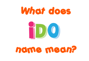 Meaning of Ido Name