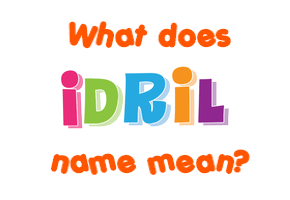 Meaning of Idril Name