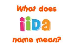 Meaning of Iida Name