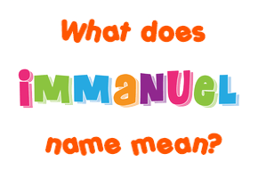 Meaning of Immanuel Name