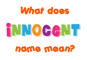 Meaning of Innocent Name