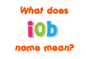 Meaning of Iob Name