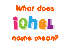 Meaning of Iohel Name