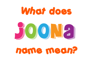 Meaning of Joona Name