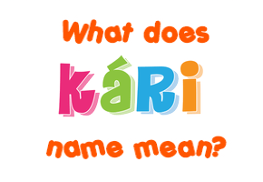 Meaning of Kári Name