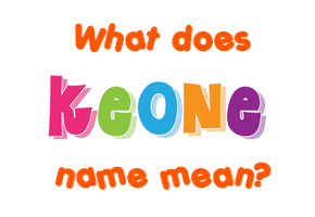 Meaning of Keone Name