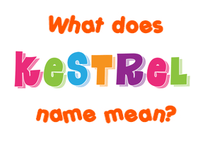 Meaning of Kestrel Name