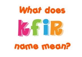 Meaning of Kfir Name