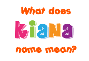 Meaning of Kiana Name