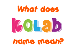 Meaning of Kolab Name