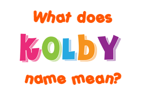 Meaning of Kolby Name