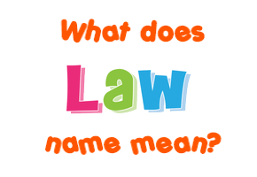 Meaning of Law Name
