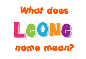 Meaning of Leone Name