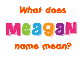 Meaning of Meagan Name