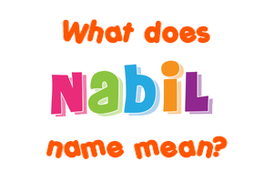 Meaning of Nabil Name