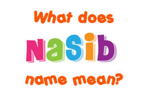 Meaning of Nasib Name