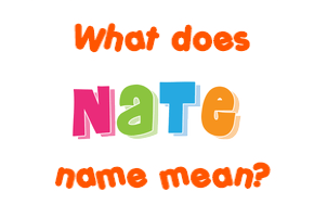 Meaning of Nate Name