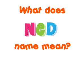 Meaning of Ned Name