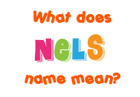 Meaning of Nels Name Meaning of Nels Name