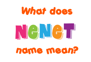 Meaning of Nenet Name