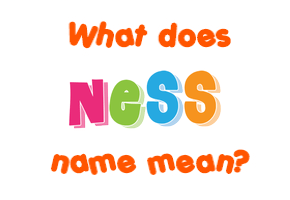 Meaning of Ness Name