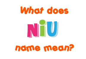 Meaning of Niu Name