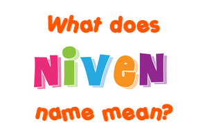 Meaning of Niven Name