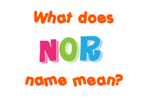 Meaning of Nor Name