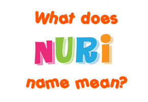 Meaning of Nuri Name