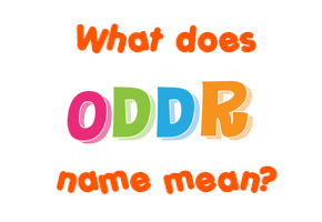 Meaning of Oddr Name