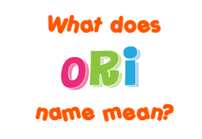 Meaning of Ori Name