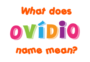 Meaning of Ovídio Name