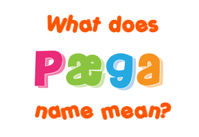 Meaning of Pæga Name