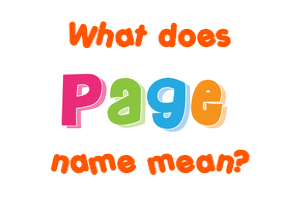 Meaning of Page Name