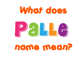 Meaning of Palle Name