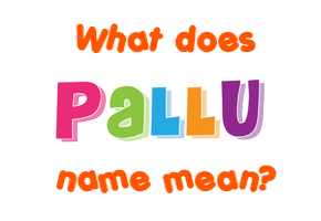 Meaning of Pallu Name