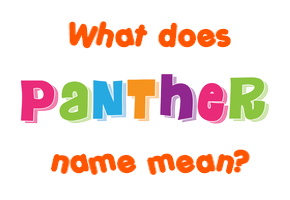 Meaning of Panther Name