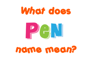 Meaning of Pen Name