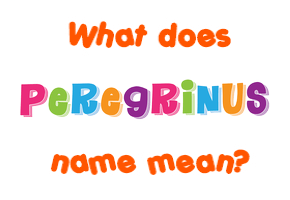 Meaning of Peregrinus Name