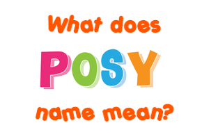 Meaning of Posy Name