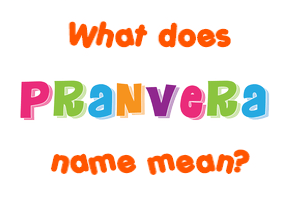 Meaning of Pranvera Name