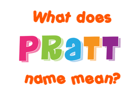 Meaning of Pratt Name