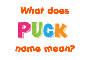 Meaning of Puck Name