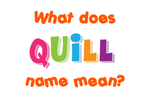 Meaning of Quill Name