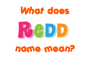 Meaning of Redd Name